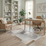 Modern Geometric Abstract Beige Neutral Area Rug