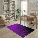 Purple Gradient Geometric Modern Area Rug