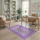 Purple Elegant Purple Floral Persian Area Rug