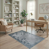 Teal Ivy Vine Area Rug