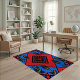 Bold Tribal Feather Arrow Area Rug