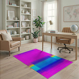 Vibrant Pink Multi-Color Dot Gradient Area Rug