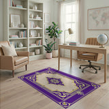 Purple Ornate Mandala Persian Rug