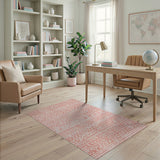 Pink Heritage Tribal Heart Area Rug