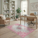 Blush Pink Peony Floral No. 3 Area Rug