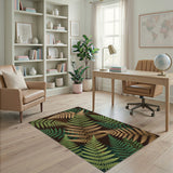 Lush Fern Frond Area Rug