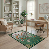 Vintage Wildflower Meadow Area Rug