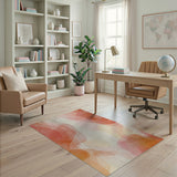 Blush Watercolor Abstract Area Rug