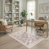 Pink Carousel Horse Kids Area Rug