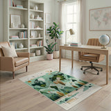 Global Forest World Map Adventure Rug