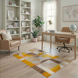 Geometric Modern Modern Geometric Overlapping Circles Area Rug
