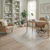 Beige Woven Plaid Geometric Area Rug