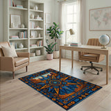 Southwestern Desert Starburst Area Rug