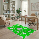 Festive Shamrock Green Area Rug