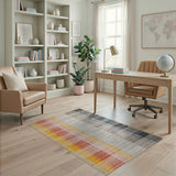 Multi-Color Ombre Vertical Stripe Area Rug