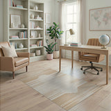 Beige Geometric Scallop Area Rug