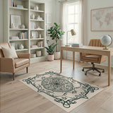 Ornate Mandala Floral Area Rug