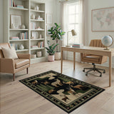 Southwestern Deer and Forest Area Rug