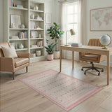 Charming Pink Bow Scatter Area Rug