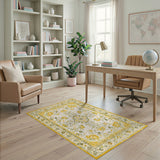 Yellow Floral Vintage Yellow Floral Vintage Area Rug