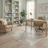 Abstract Area Fluid Beige Abstract Area Rug