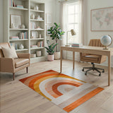 Rainbow Arch Multi-Color Geometric Area Rug