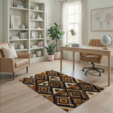 Heritage Tribal Pyramid Geometric Area Rug