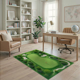 ODIKA Washable Golf Course Play Rug - Low Pile Non-Slip Kids Area Rug