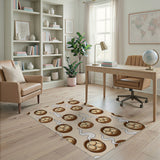 Steamy Bao Bun Bamboo Steamer Pattern Area Rug