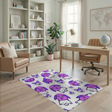 Adorable Pink Cartoon Puppy Area Rug
