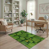 Lush Green Moss Tile Area Rug