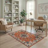 Traditional Persian Traditional Persian Red Medallion Area Rug