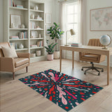 Strawberry Explosion Multi-Color Area Rug