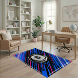 Swirling 8-Ball Geometric Area Rug
