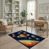 Pixel Art Solar System Area Rug