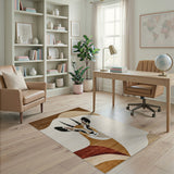 Abstract Gazelle Portrait Area Rug
