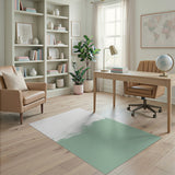 Seafoam Green Abstract Brushstroke Area Rug