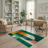 Vibrant Geometric Multi-Color No. 3 Area Rug