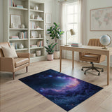 Multi-color and Patterns Cosmic Nebula Galaxy Area Rug