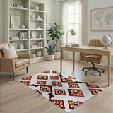 Red Heritage Tribal Geometric Red Area Rug