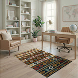 Southwestern Southwestern Geometric Tribal Area Rug