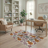 Whimsical Cat Gingerbread Holiday Rug