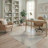 Grey Geometric Modern Grey Area Rug