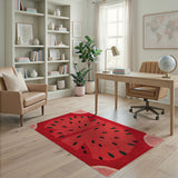 Watermelon Slice Tufted Area Rug