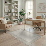 Neutral Grid Border Area Rug