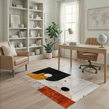Bold Geometric Circle Area Rug