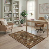 Heritage Tribal Tiki Diamond Pattern Rug