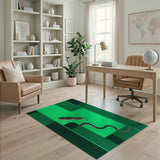 Vibrant Green Viper Geometric Area Rug