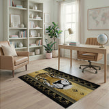 Golden Leopard Face Heritage Rug