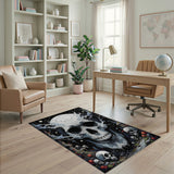 Mystical Cracked Skull Grove Area Rug